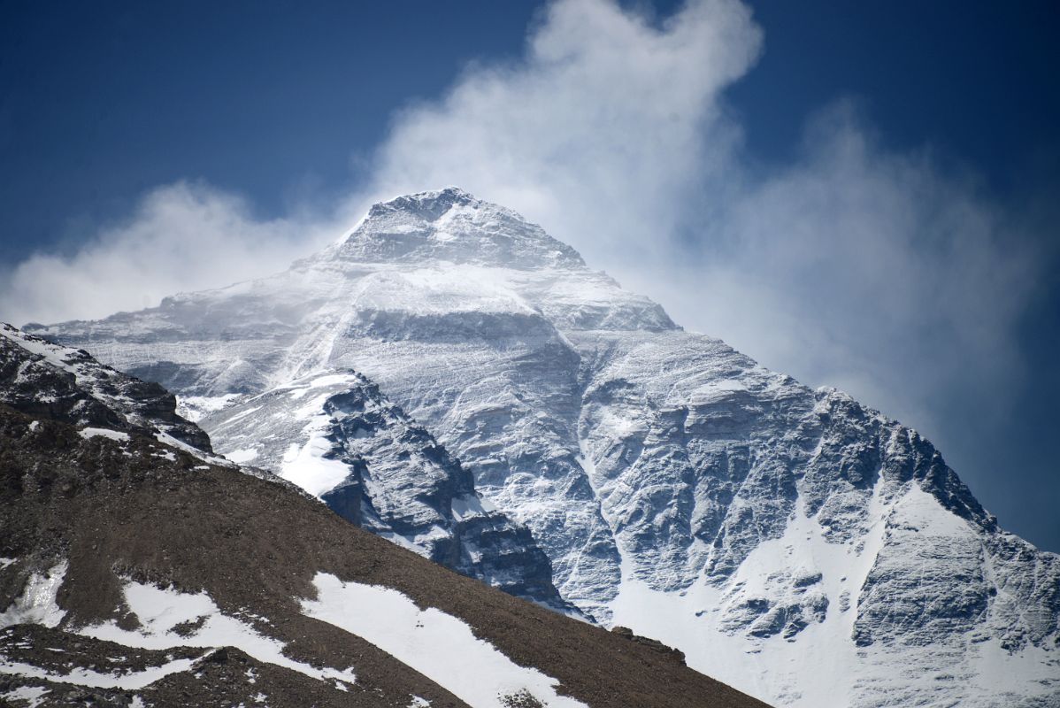 06 Mount Everest North Face Close Up From Near The Junction Of The East Side Of The Rongbuk Glacier And The East Rongbuk Valley On The Way To Intermediate Camp In Tibet